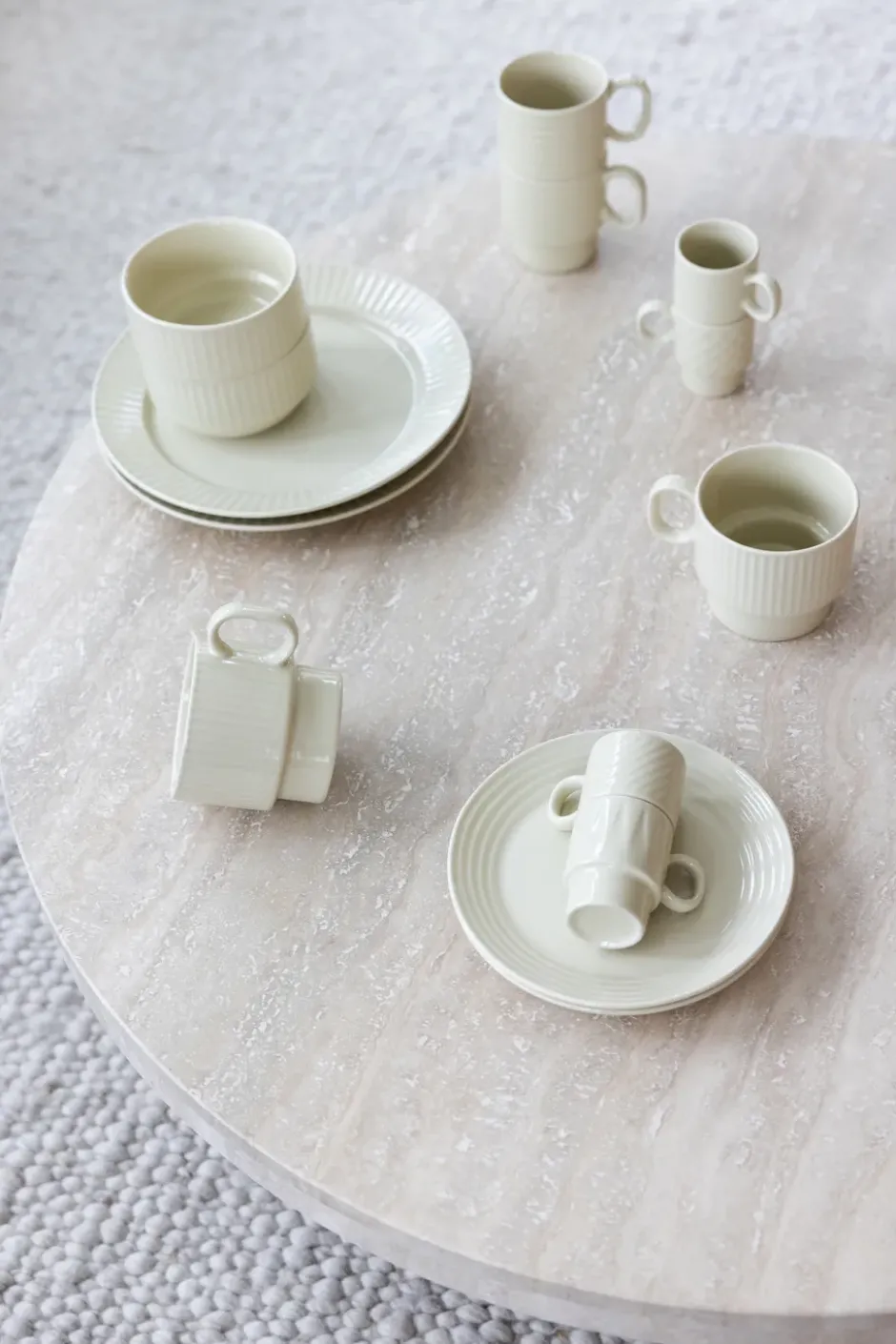 Coffee & More assiett, Beige