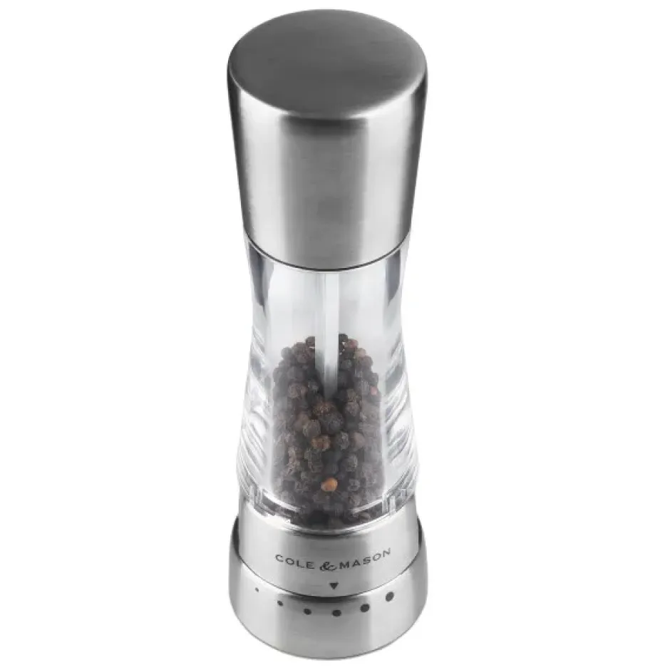 Cole & Mason Derwent salt- och pepparkvarnset 19 cm, Silver