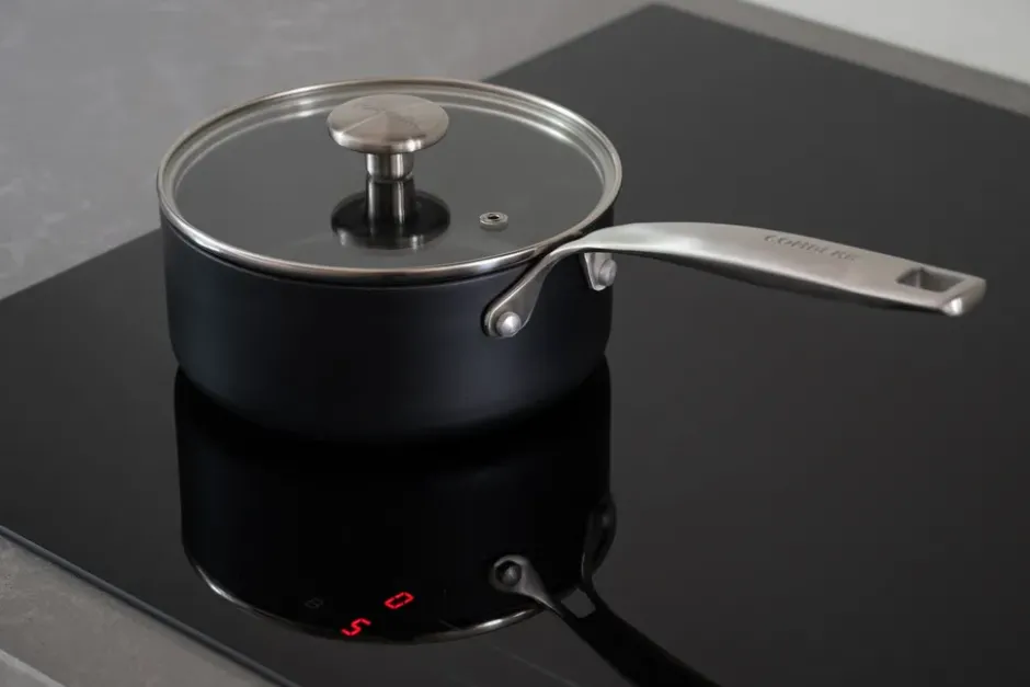 Combekk Element kastrull med lock aluminium svart, Ø18 cm
