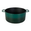 Combekk Enameled gjutjärnsgryta Ø32 cm, Holly Green-gold knob