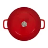 Combekk Enameled gjutjärnsgryta Ø32 cm, Cherry-silver knob