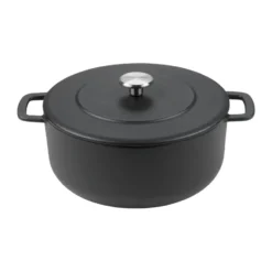 Combekk Enameled gjutjärnsgryta Ø24 cm, Black