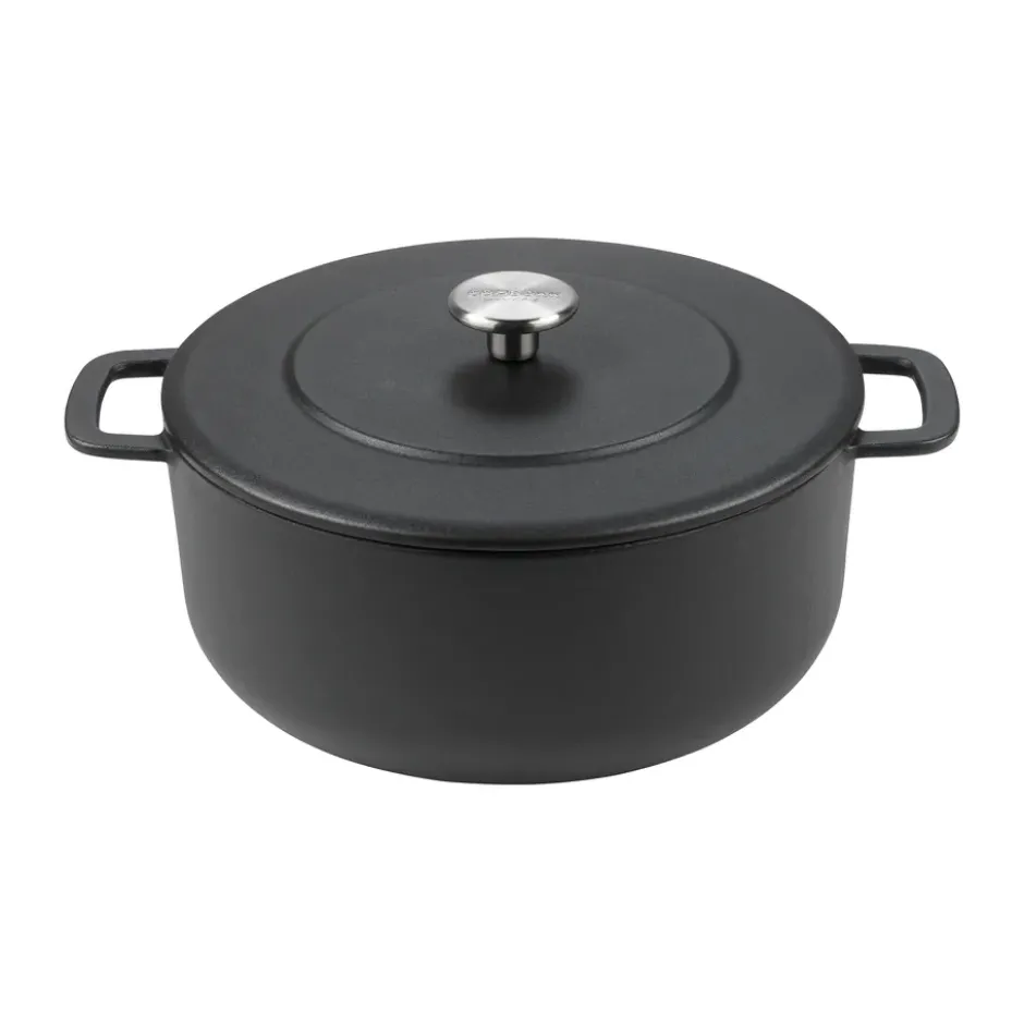 Combekk Enameled gjutjärnsgryta Ø24 cm, Black