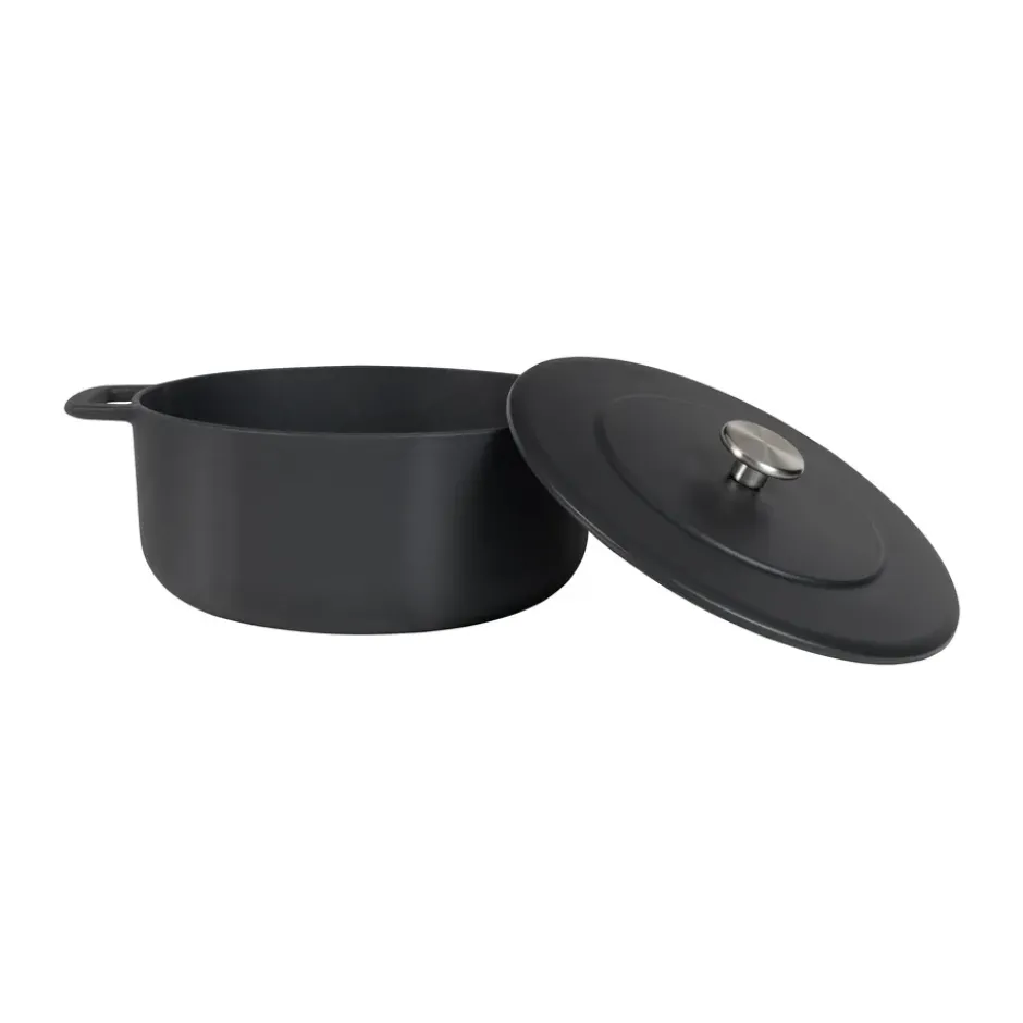 Combekk Enameled gjutjärnsgryta Ø24 cm, Black