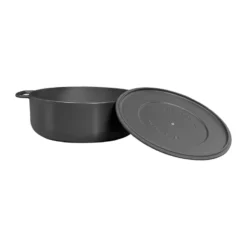 Combekk Enameled gjutjärnsgryta Ø28 cm, Black