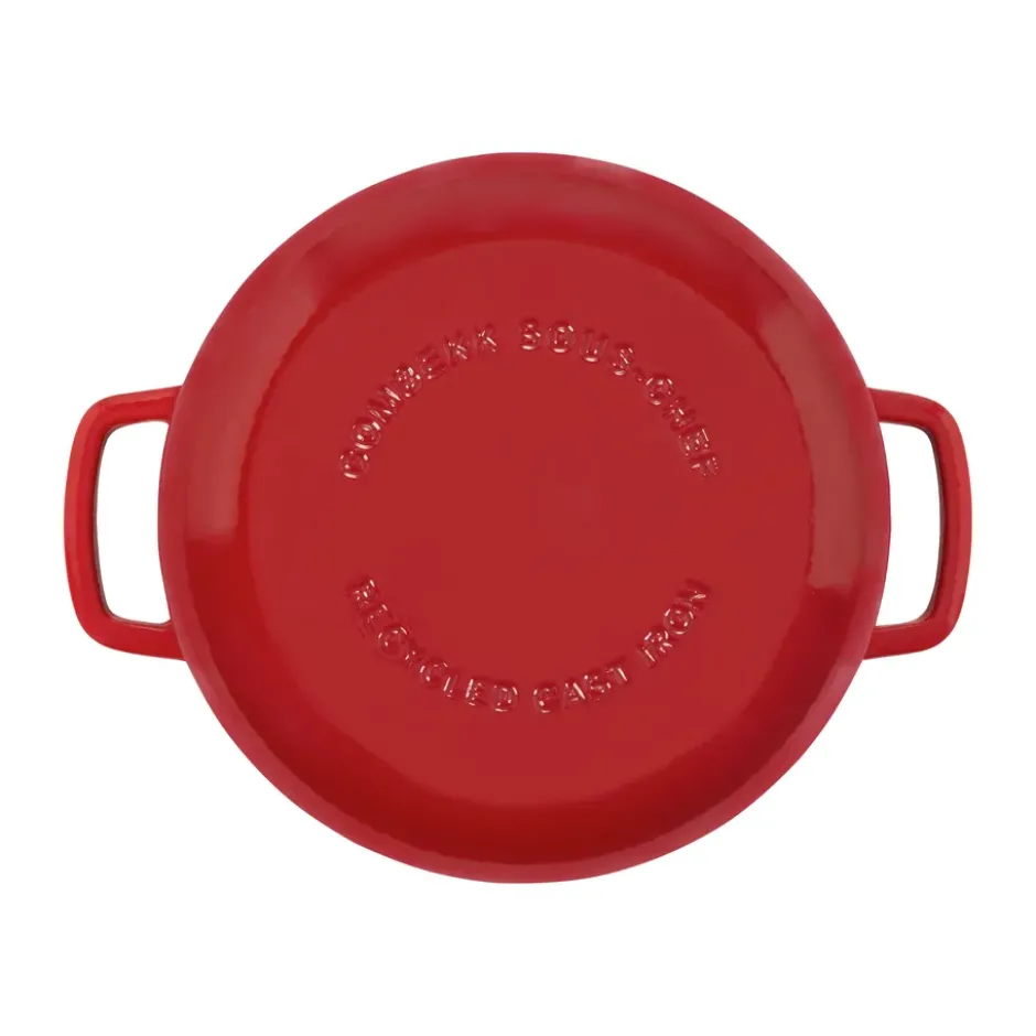Combekk Enameled gjutjärnsgryta Ø24 cm, Cherry