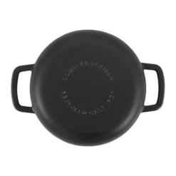 Combekk Enameled traktörpanna gjutjärn Ø28 cm, Black-silver knob