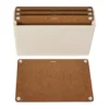 Combekk skärbräda 4-pack, Sand-brown