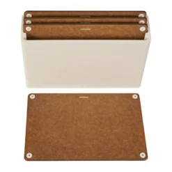 Combekk skärbräda 4-pack, Sand-brown