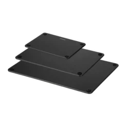Combekk skärbräda trä 3-delar, Black