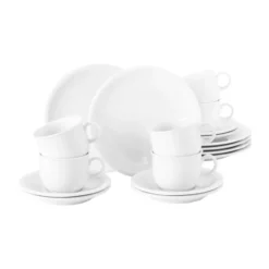 Compact kaffeservis 18 delar, Vit