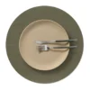 Corduroy bordstablett, Army green, circle, L