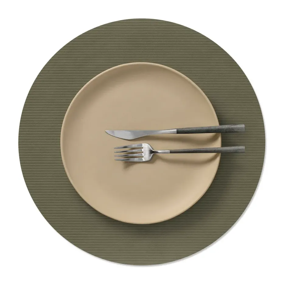 Corduroy bordstablett, Army green, circle, L