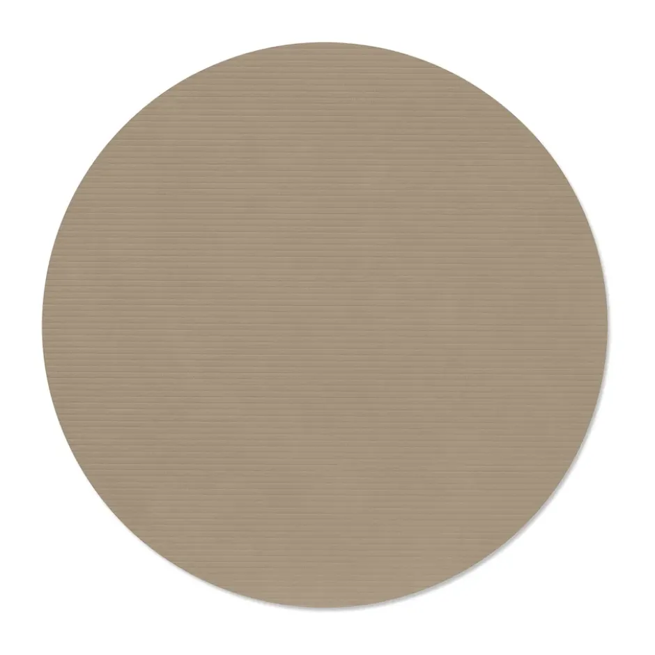 Corduroy bordstablett, Clay brown, circle, L
