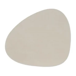 Corduroy bordstablett curve L, Oyster White