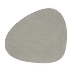 Corduroy bordstablett curve L, Light Grey