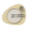 Corduroy bordstablett curve L, Lemon Sorbet