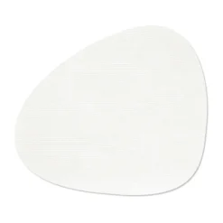 Corduroy bordstablett curve L, Pure white