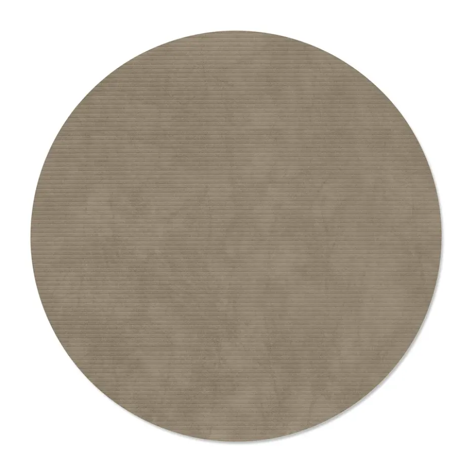 Corduroy bordstablett, Nomad grey, circle, L