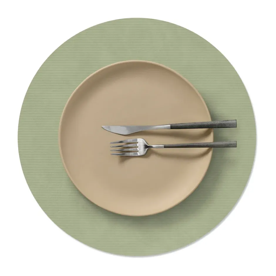 Corduroy bordstablett, Olive green, circle, L