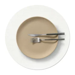 Corduroy bordstablett, Pure white, circle, L