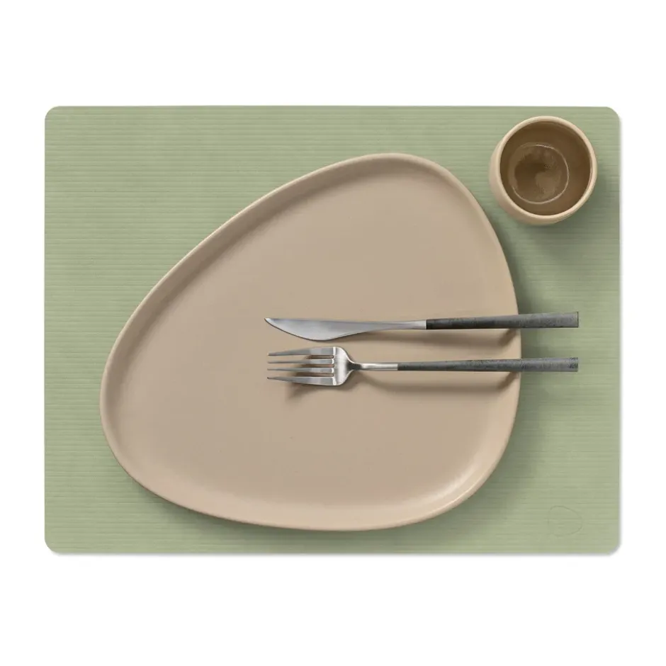 Corduroy bordstablett square L, Olive Green
