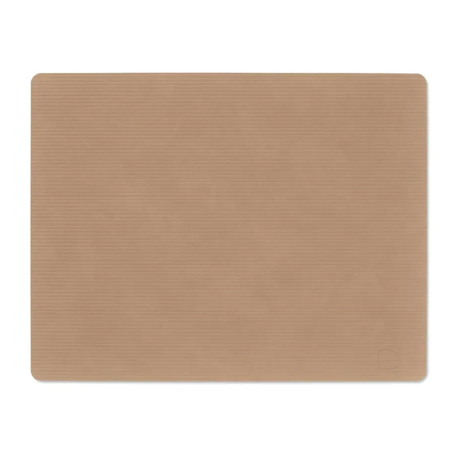 Corduroy bordstablett square L, Nougat