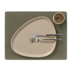 Corduroy bordstablett square L, Army Green
