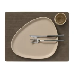 Corduroy bordstablett square L, Caviar