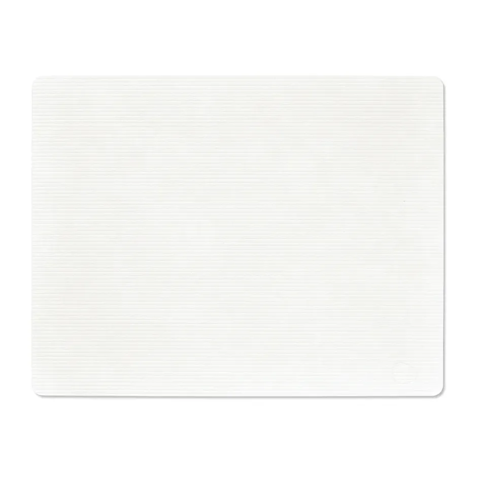 Corduroy bordstablett square L, Pure white
