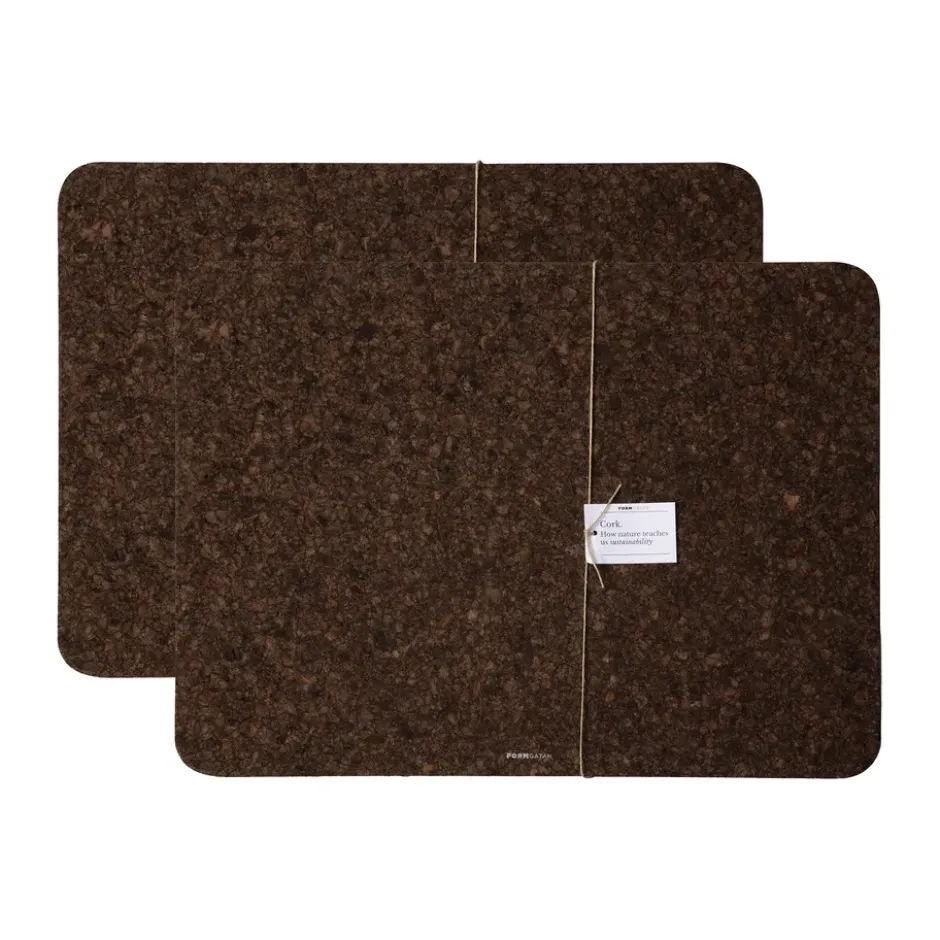 Cork bordstablett 30x40 cm 2-pack, Smoked