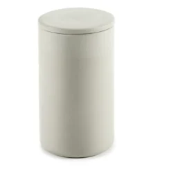 Cose förvaringsburk rund med lock hög Ø7 cm, Beige