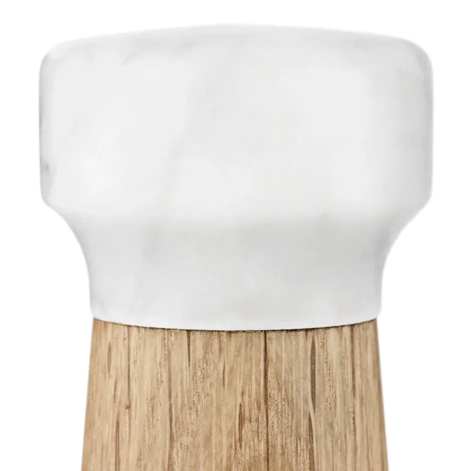Craft saltkvarn ek-vit marmor, liten