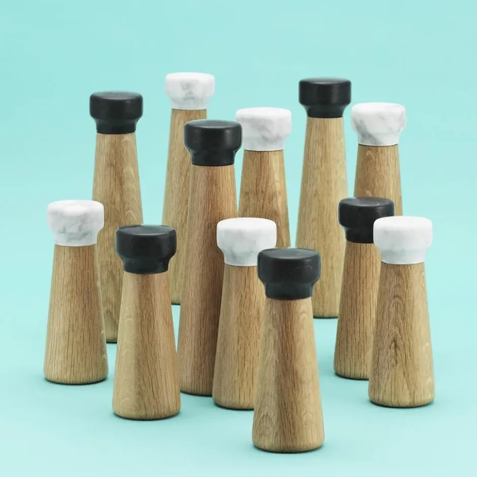 Craft saltkvarn ek-vit marmor, liten
