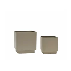 Cube kruka set 2 delar, Brown