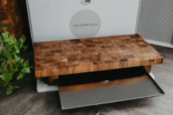 Culimat skärbräda 50x25 cm, Ek-rostfri bricka