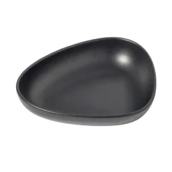 Curve Stoneware djup tallrik 19x22 cm, Black
