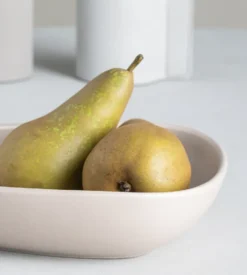 Curve Stoneware djup tallrik 19x22 cm, Sand