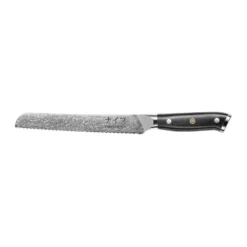 Damascus By Hâws brödkniv 33 cm, Svart-rostfritt stål