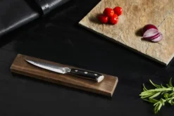 Damascus By Hâws universalkniv 23,6 cm, Svart-rostfritt stål
