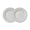 Daria assiett Ø18 cm 2-pack, Cotton white shiny