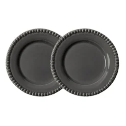 Daria desserttallrik Ø22 cm 2-pack, Clean grey