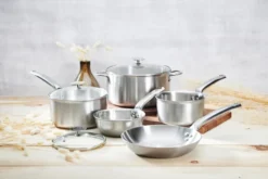 de Buyer Alchimy grytset med glaslock, 8 delar