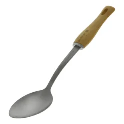 De Buyer B Bois serveringssked med trähandtag, Rostfritt stål