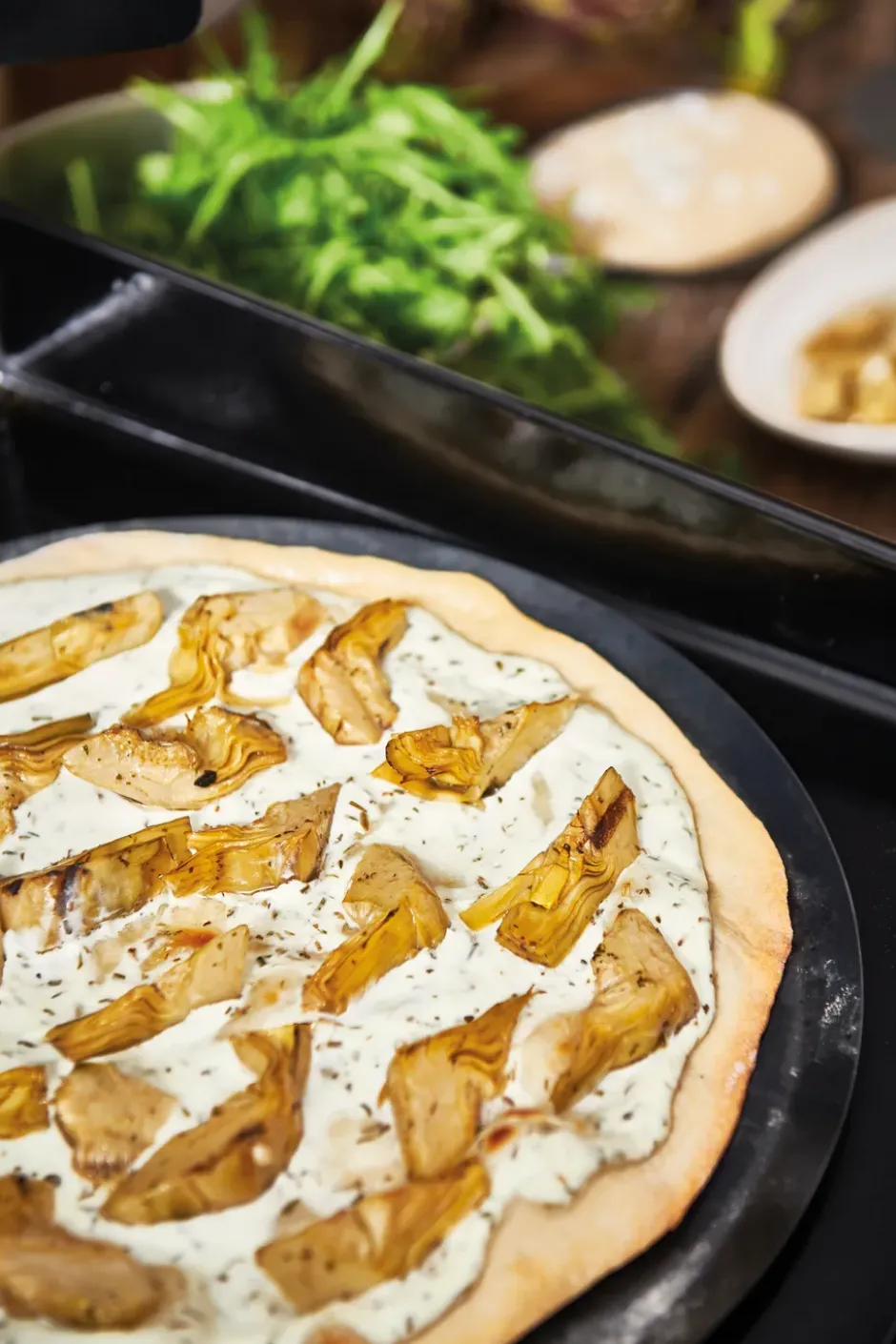 De Buyer pizzaplatta kolstål, Ø32 cm