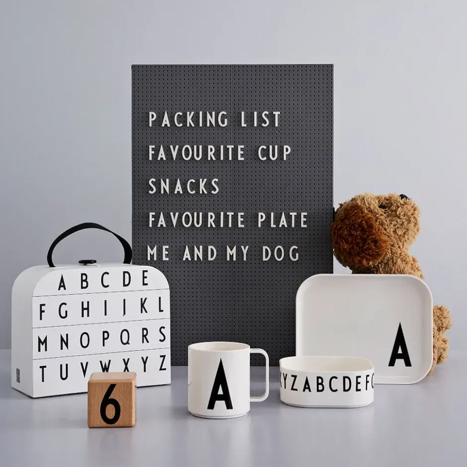 Design Letters barnservis set, X