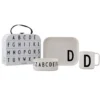 Design Letters barnservis set, D