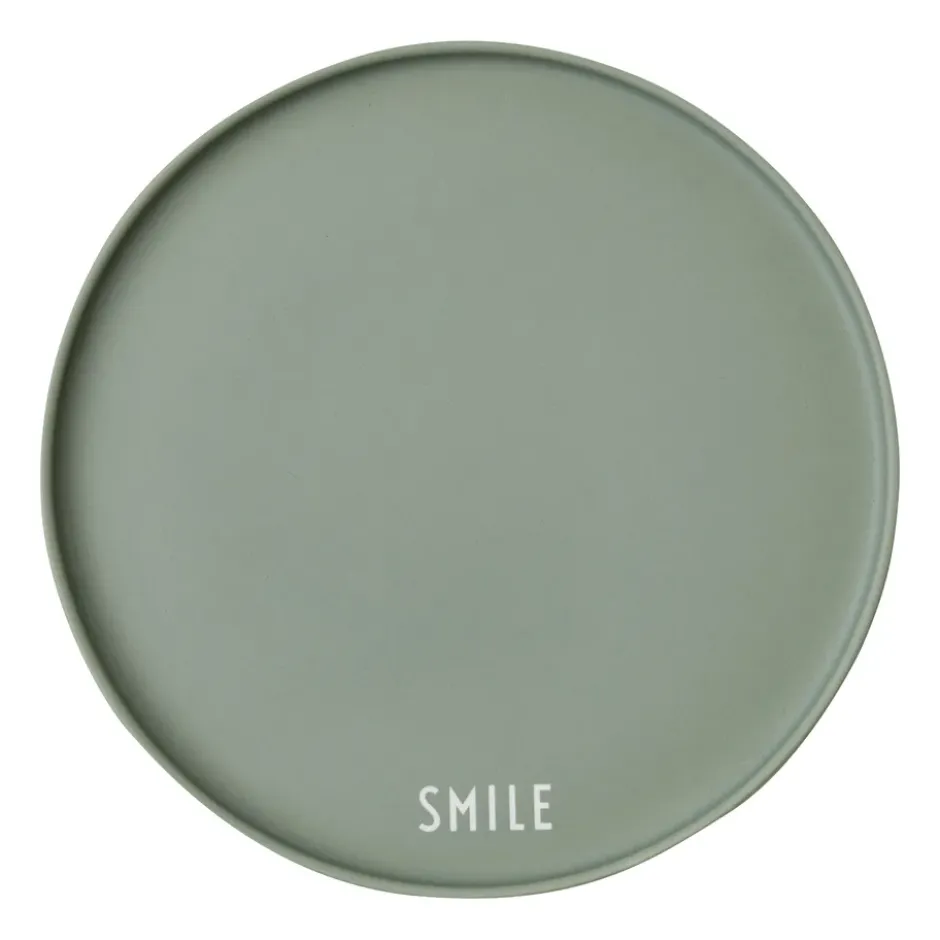 Design Letters favorittallrik Ø22 cm, Smile-green