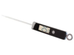 Digital stektermometer 26 cm, Svart