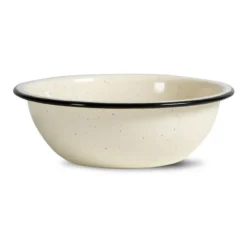 Doris emaljskål Ø16 cm, Beige